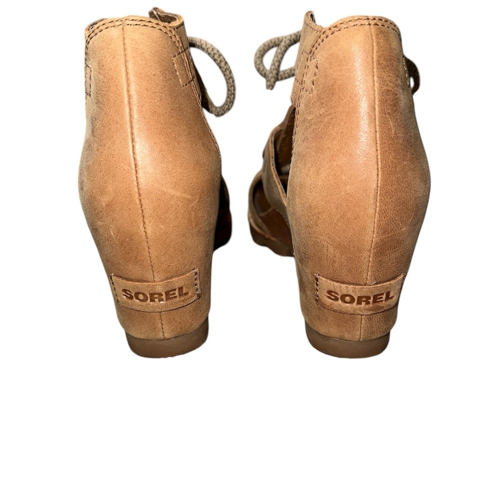 NWOT Sorel Tan Wedge Sandals - Picture 3 of 5